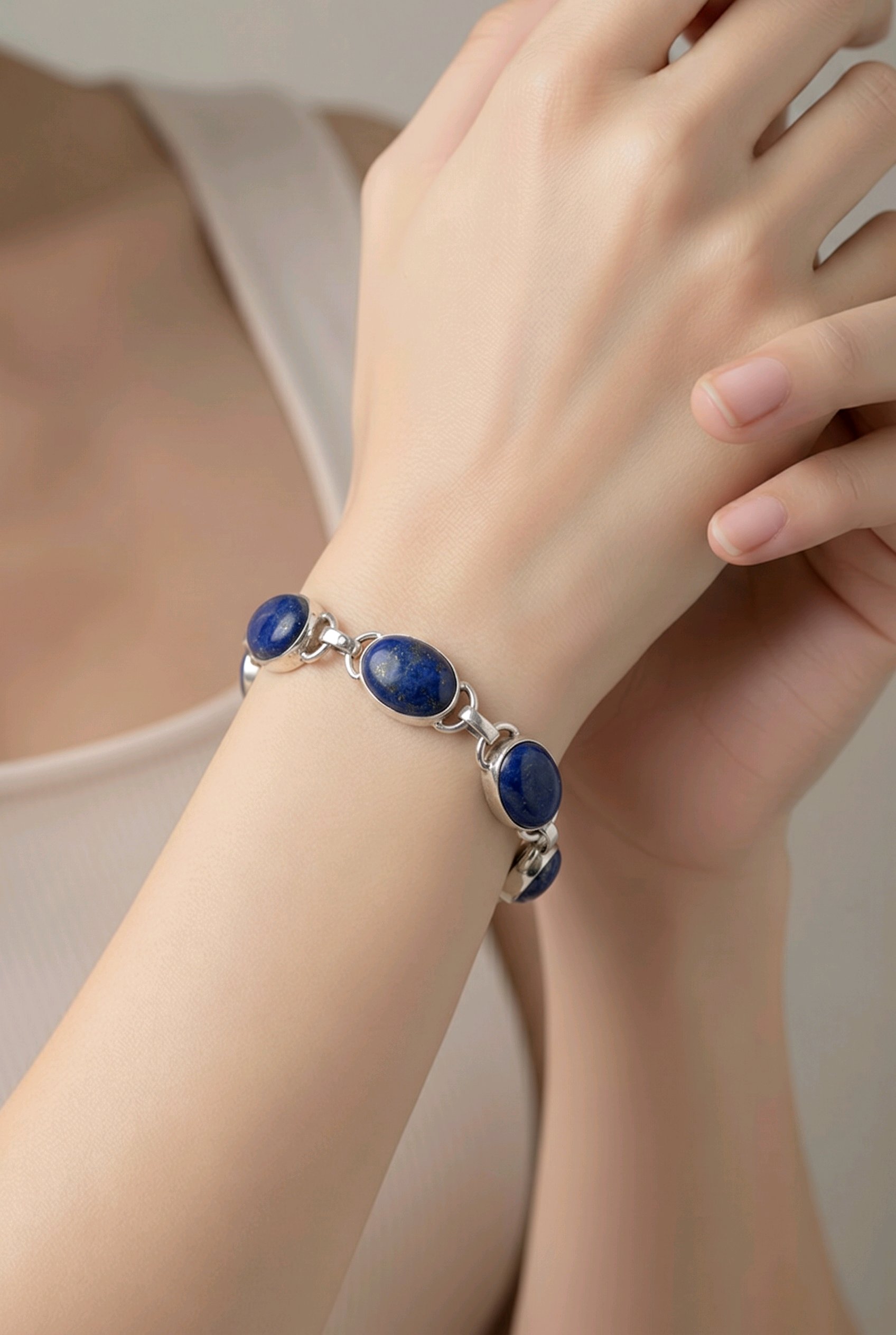 Blue Lapis Bracelet — Club925 Archive product photograph