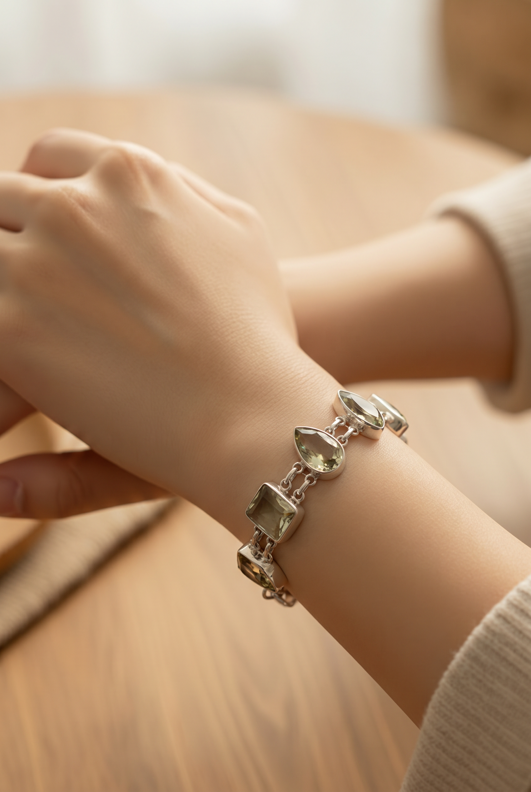 Citrine Geometric Bracelet — featured Club925 Archive piece