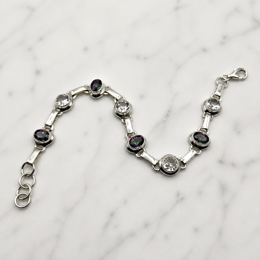 Mystic Topaz Link Bracelet — Club925 Archive product photograph