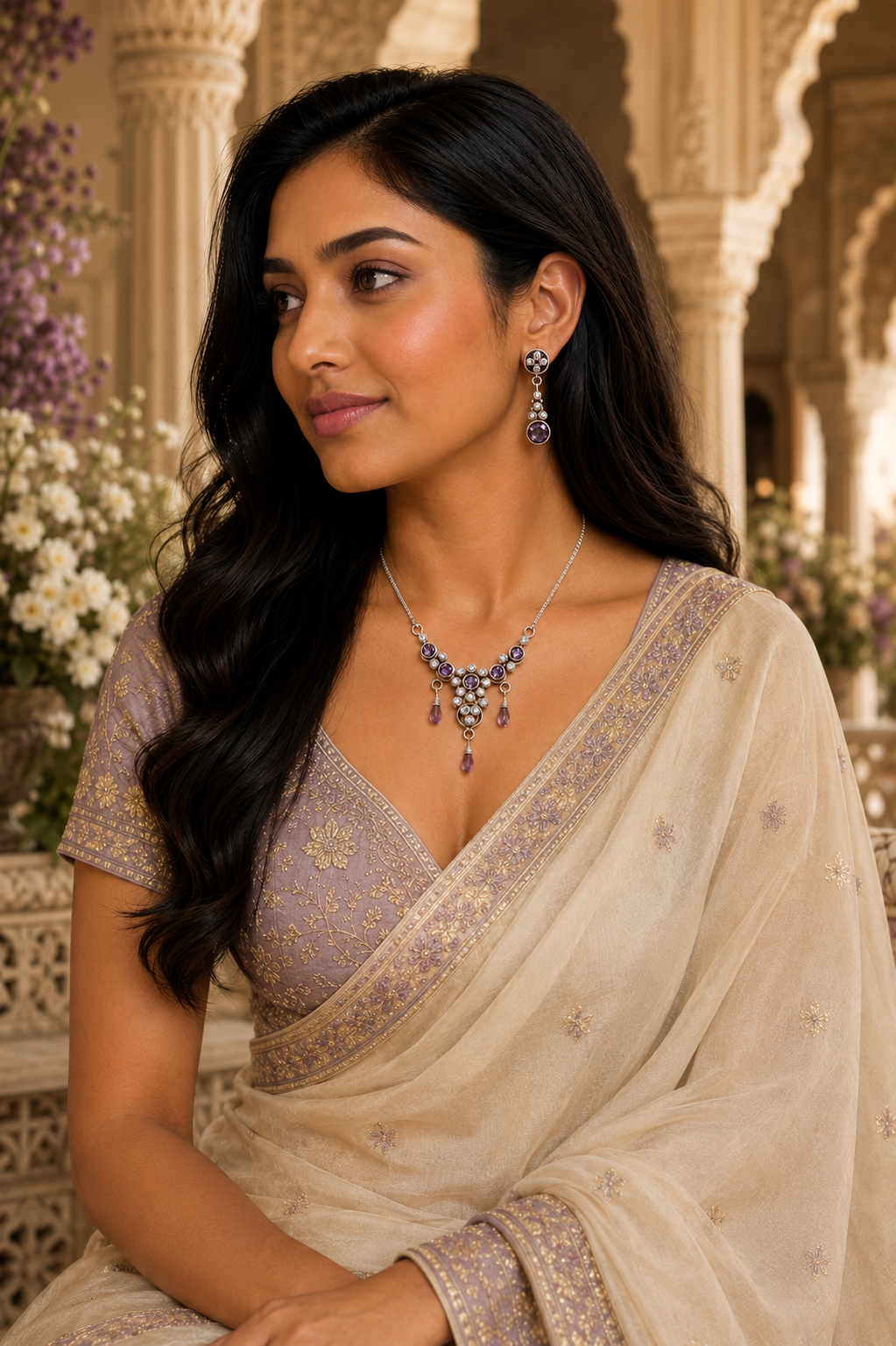 Edwardian Necklace & Matching Earrings Set — Club925 Archive product photograph