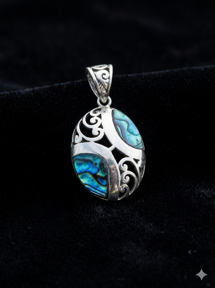 Indonesian Abalone Pendant — Club925 Archive product photograph