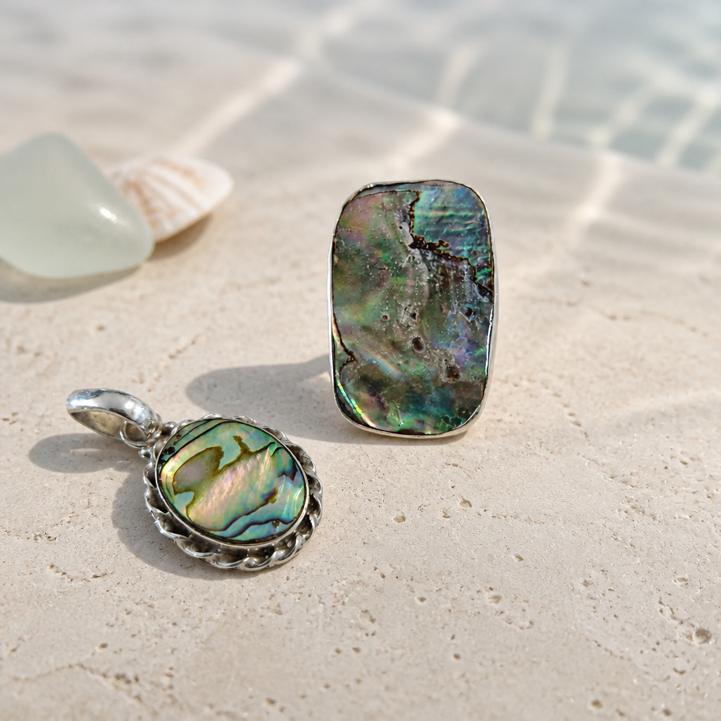Abalone Pendant and Ring Set — Club925 Archive product photograph