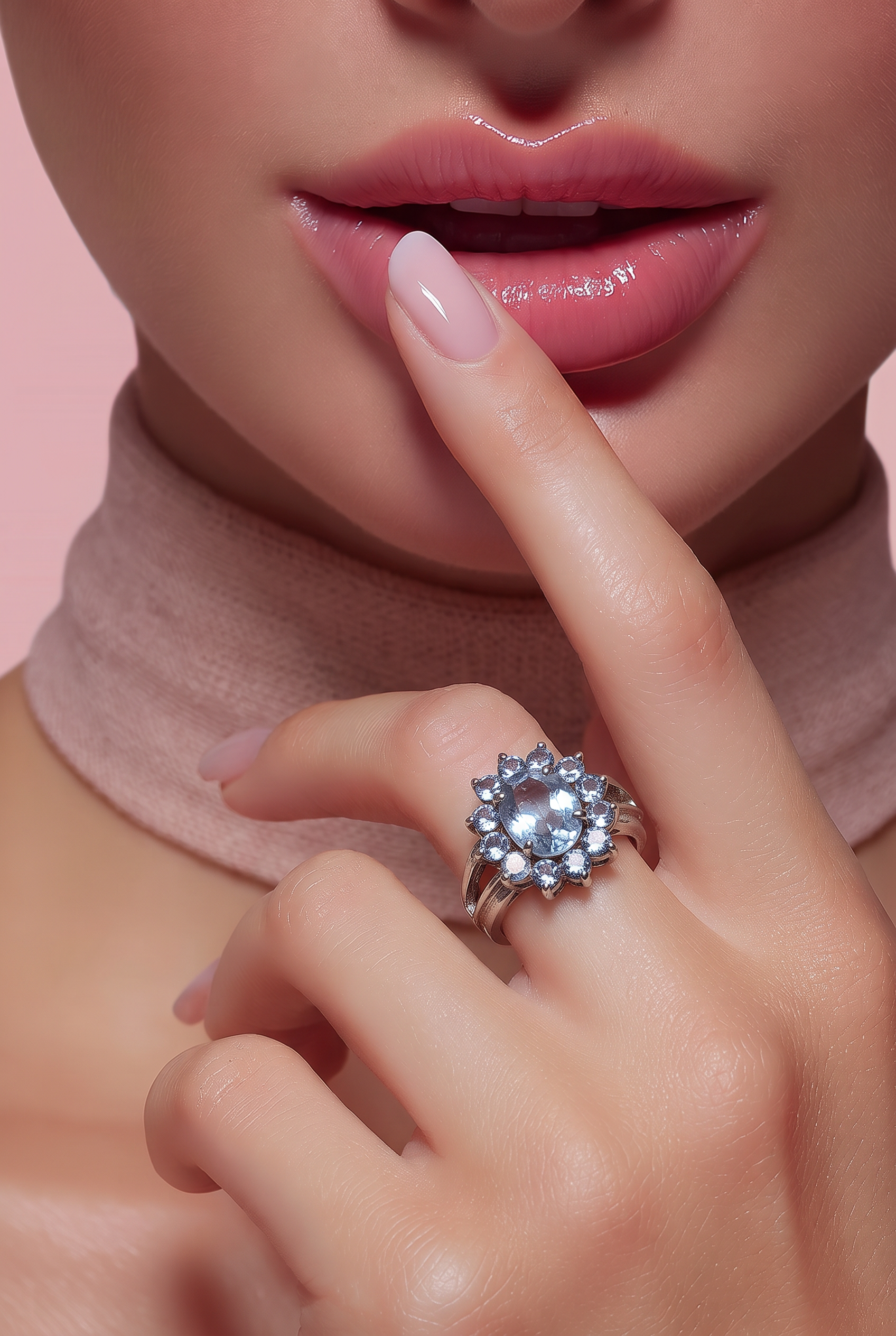 Aquamarine Cocktail Ring — Club925 Archive product photograph