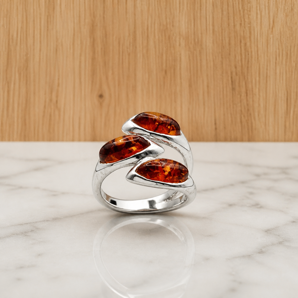 Trefoil Cluster Amber Ring — Club925 Archive product photograph